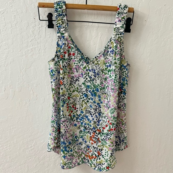 Cabi Floral Rotation Tank Top SizeXS 5917 Lightweight Cottagecore Relaxed - Picture 1 of 6